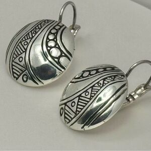 BRIGHTON Cyprus Round Domed Leverback Earrings